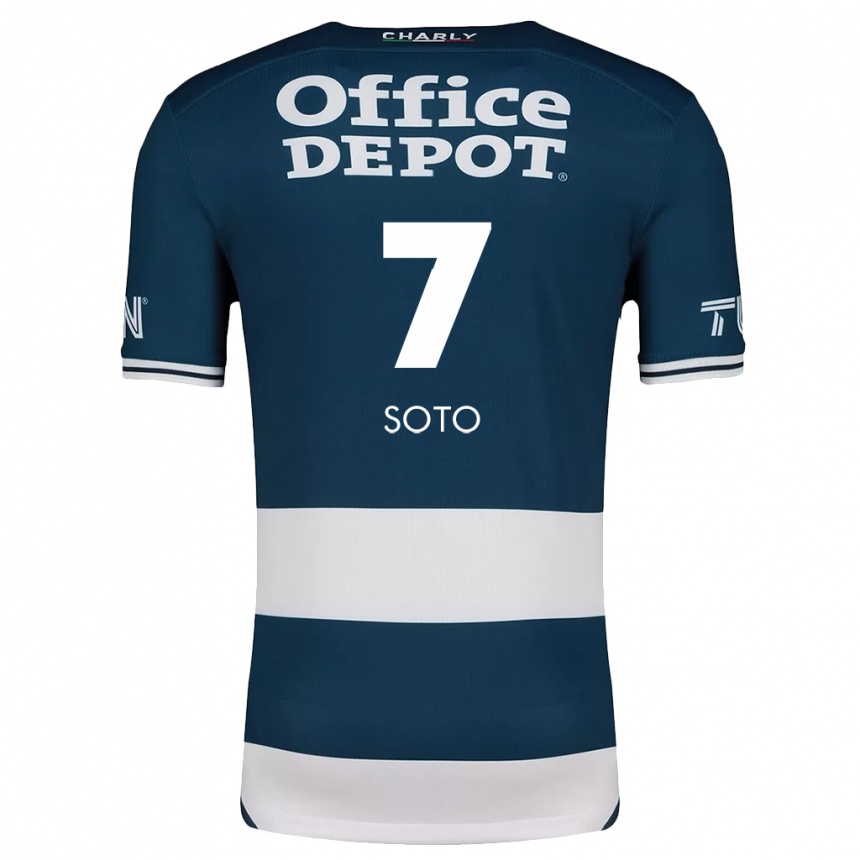 Kids Football Alice Soto #7 Blue White Home Jersey 2024/25 T-Shirt Canada