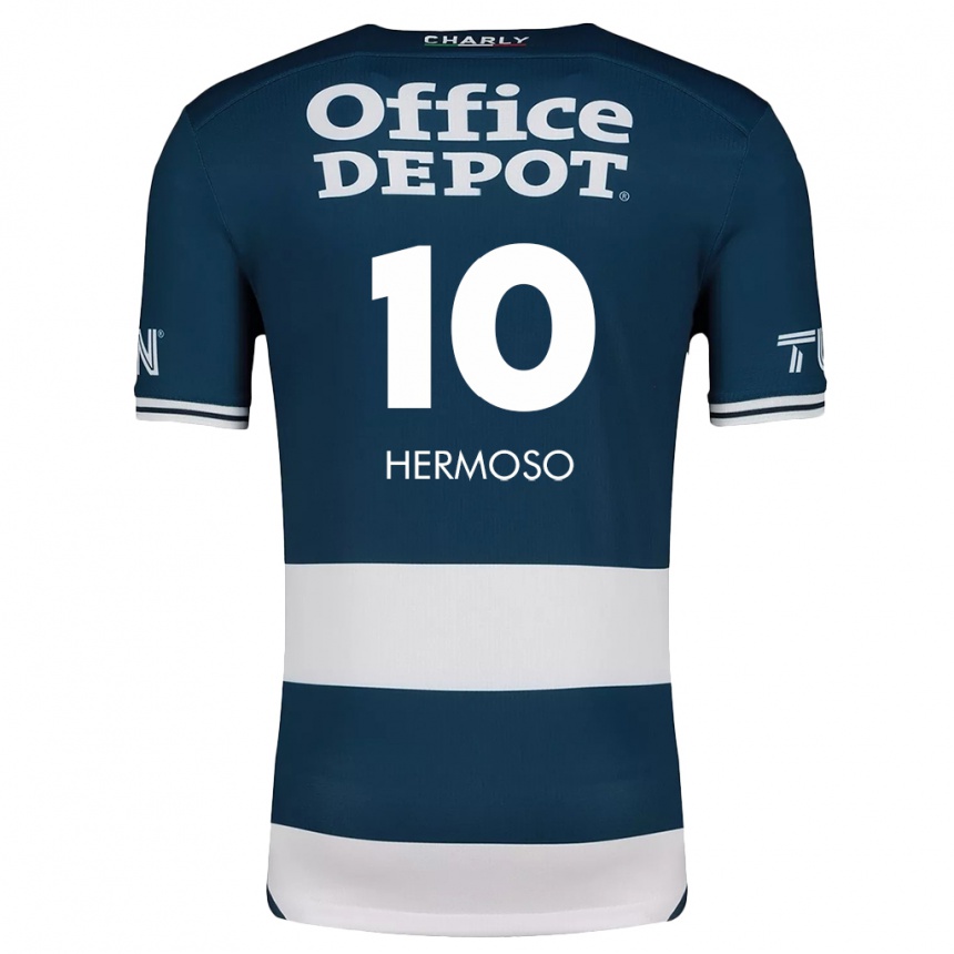 Kids Football Jennifer Hermoso #10 Blue White Home Jersey 2024/25 T-Shirt Canada