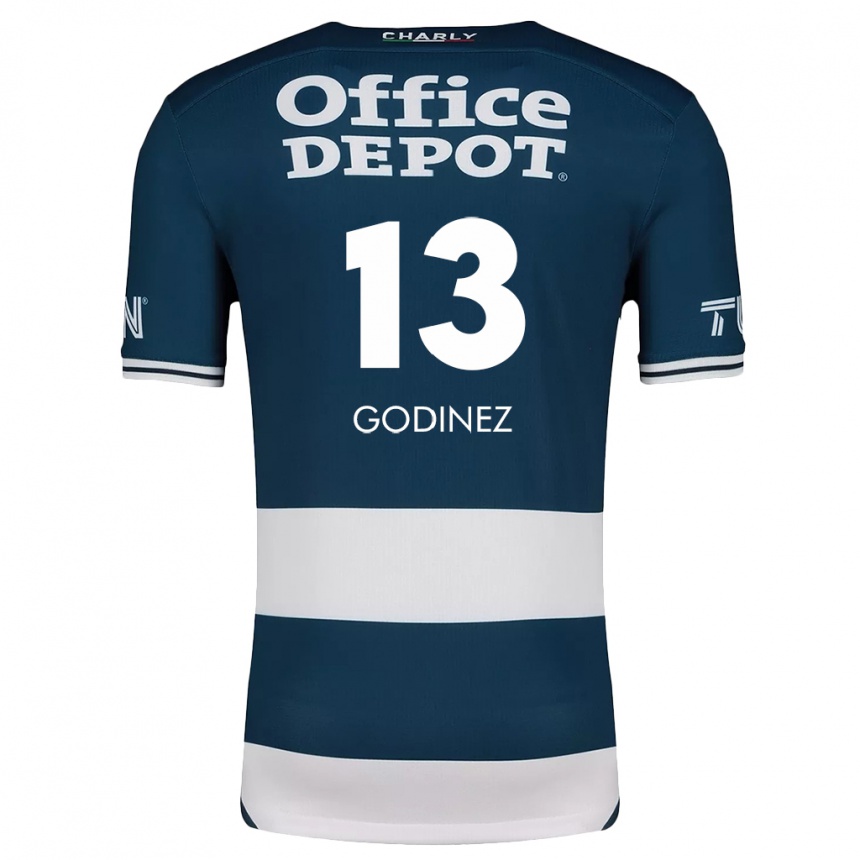 Kids Football Alexandra Godínez #13 Blue White Home Jersey 2024/25 T-Shirt Canada