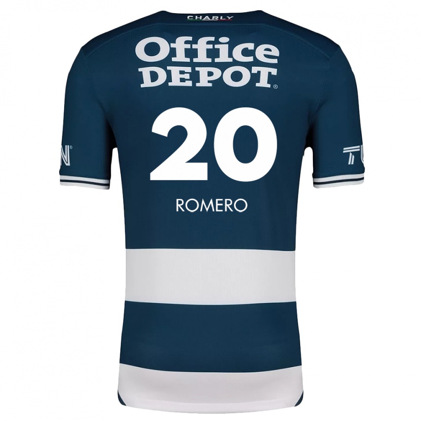 Kids Football Tamara Romero #20 Blue White Home Jersey 2024/25 T-Shirt Canada