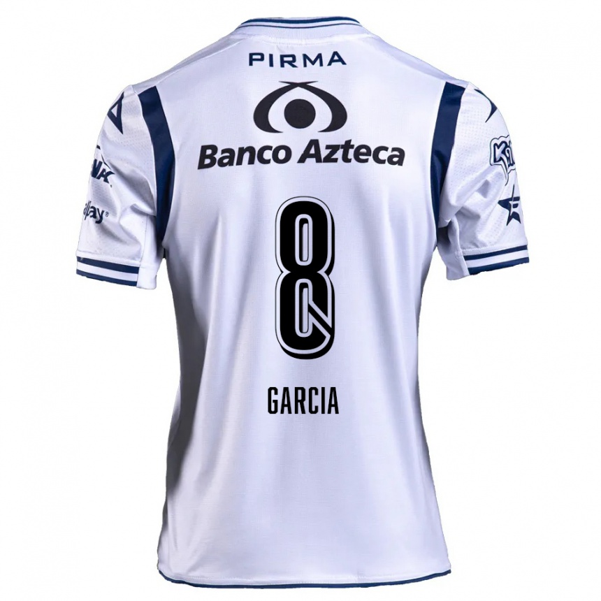 Kids Football Luis García #8 White Navy Blue Home Jersey 2024/25 T-Shirt Canada