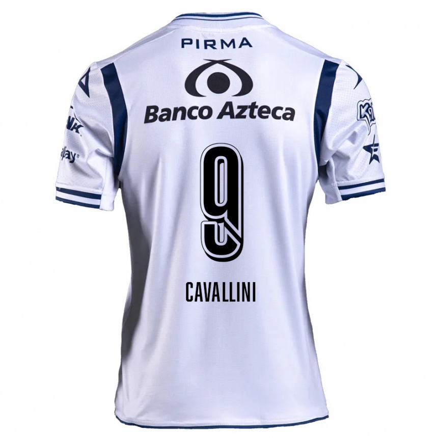 Enfant Football Maillot Lucas Cavallini #9 Blanc Bleu Marine Tenues Domicile 2024/25 Canada