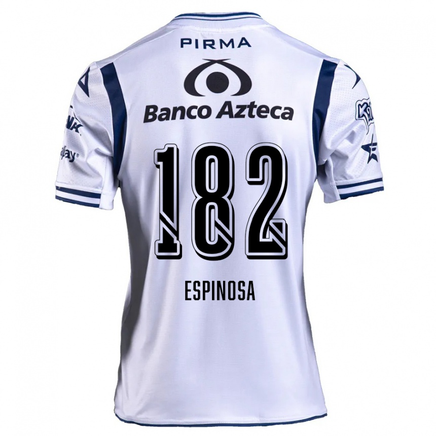 Kids Football Daniel Espinosa #182 White Navy Blue Home Jersey 2024/25 T-Shirt Canada