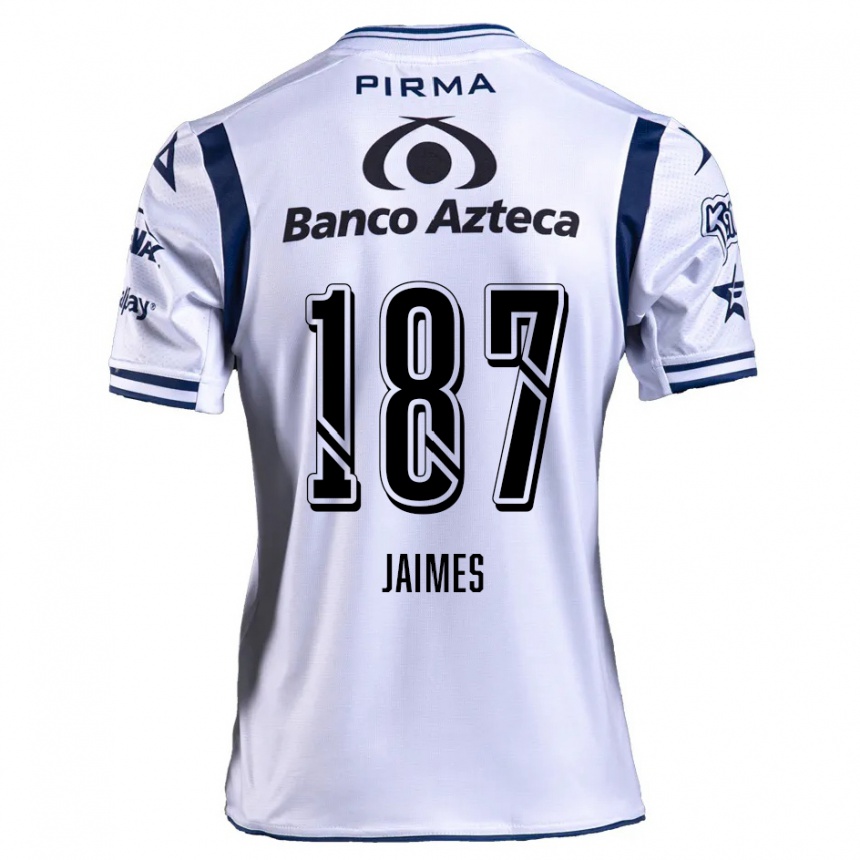 Kids Football Tristhan Jaimes #187 White Navy Blue Home Jersey 2024/25 T-Shirt Canada