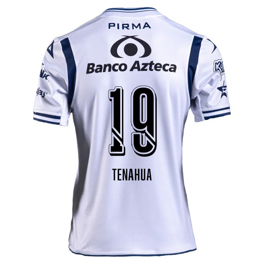 Enfant Football Maillot Itzia Tenahua #19 Blanc Bleu Marine Tenues Domicile 2024/25 Canada