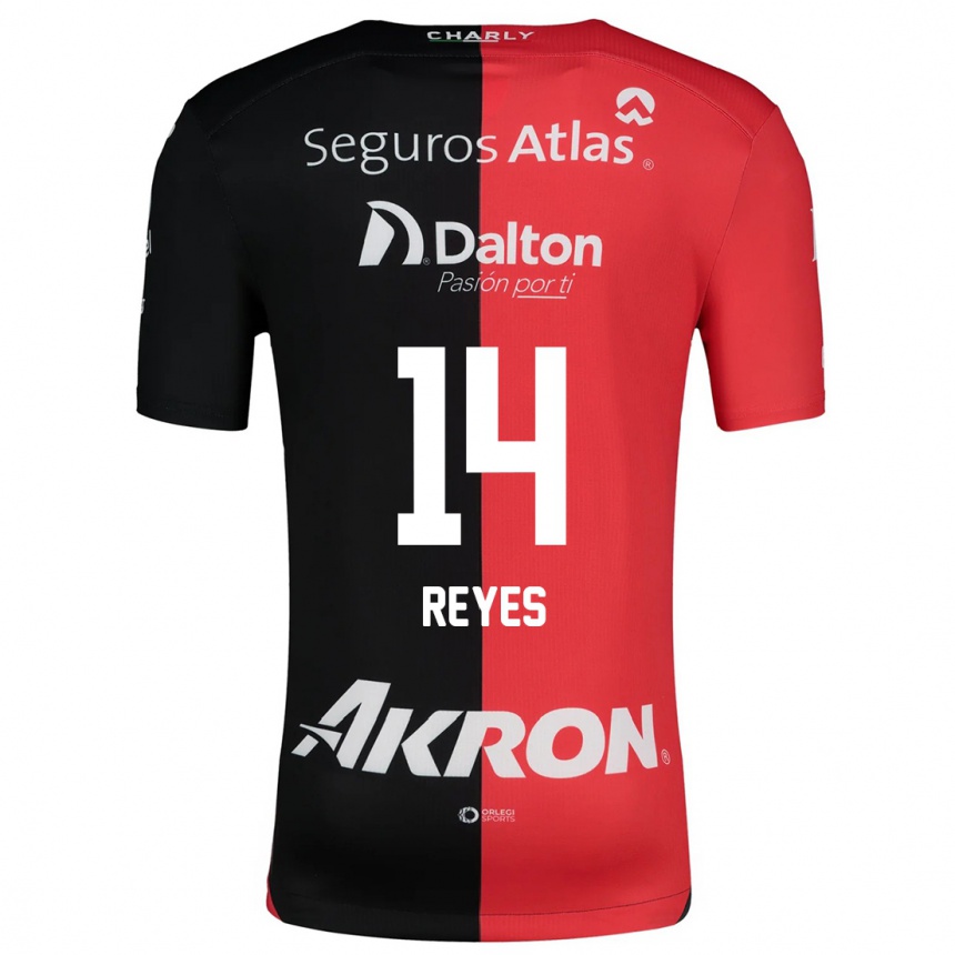 Enfant Football Maillot Luis Reyes #14 Rouge Noir Tenues Domicile 2024/25 Canada