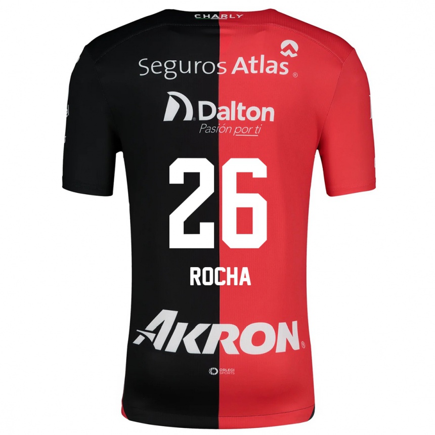 Enfant Football Maillot Aldo Rocha #26 Rouge Noir Tenues Domicile 2024/25 Canada