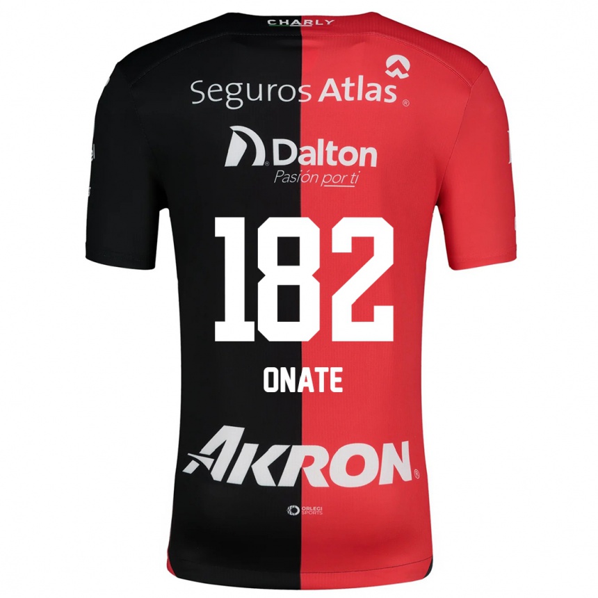 Enfant Football Maillot Axel Oñate #182 Rouge Noir Tenues Domicile 2024/25 Canada