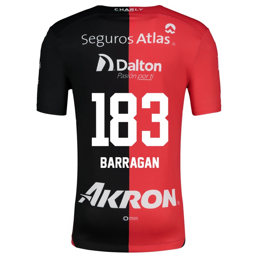 Enfant Football Maillot Roberto Barragán #183 Rouge Noir Tenues Domicile 2024/25 Canada