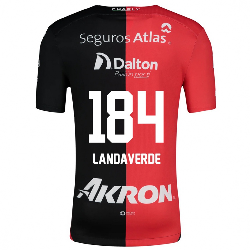 Enfant Football Maillot Antero Landaverde #184 Rouge Noir Tenues Domicile 2024/25 Canada