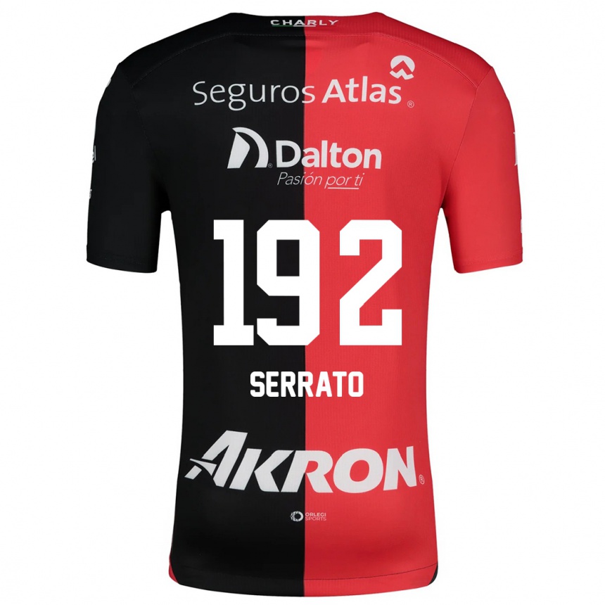 Enfant Football Maillot Jesús Serrato #192 Rouge Noir Tenues Domicile 2024/25 Canada