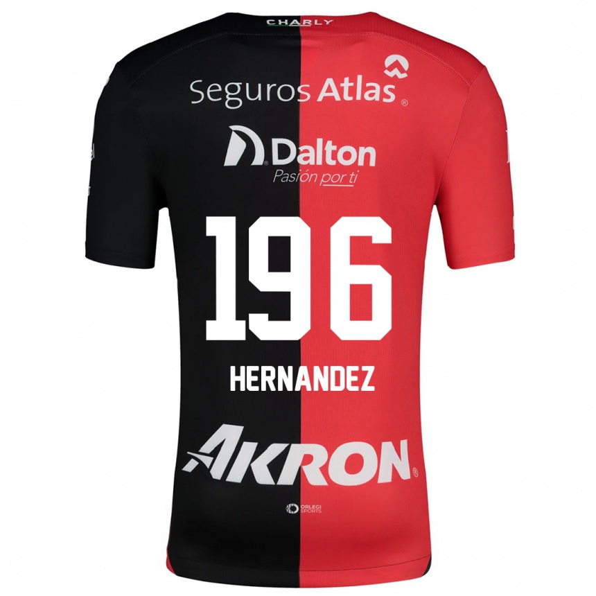 Enfant Football Maillot Miguel Hernández #196 Rouge Noir Tenues Domicile 2024/25 Canada