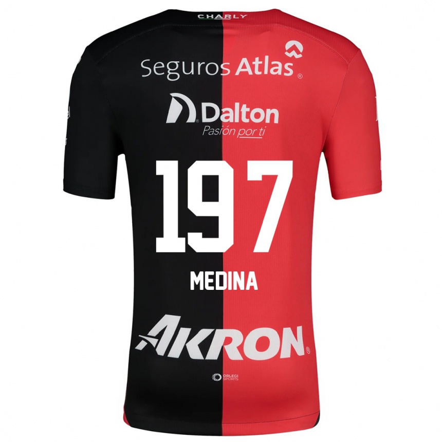 Enfant Football Maillot Héctor Medina #197 Rouge Noir Tenues Domicile 2024/25 Canada