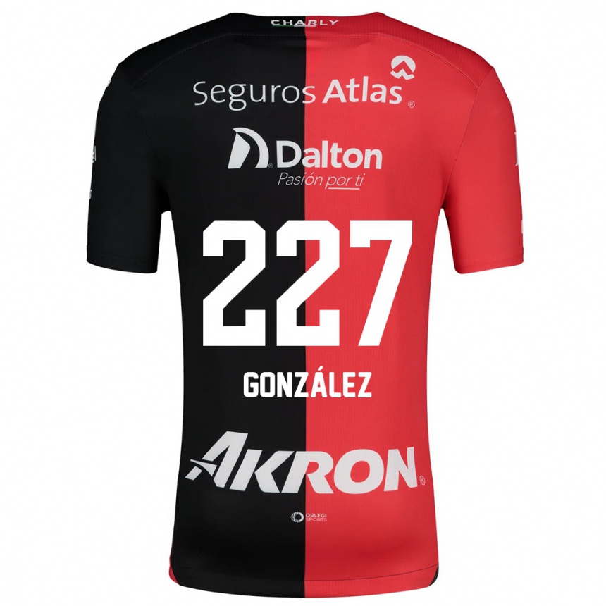 Kids Football Rodolfo González #227 Red Black Home Jersey 2024/25 T-Shirt Canada