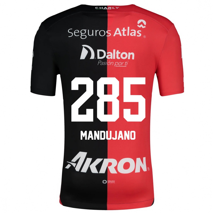 Enfant Football Maillot Sebastián Mandujano #285 Rouge Noir Tenues Domicile 2024/25 Canada