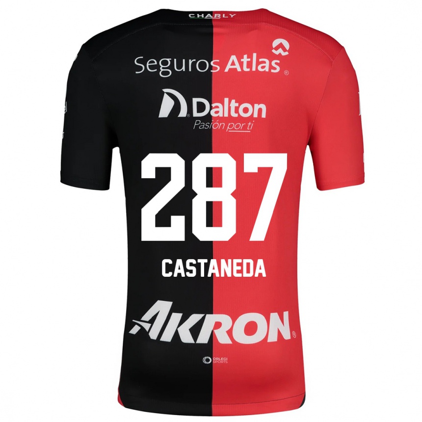 Enfant Football Maillot Mariano Castañeda #287 Rouge Noir Tenues Domicile 2024/25 Canada