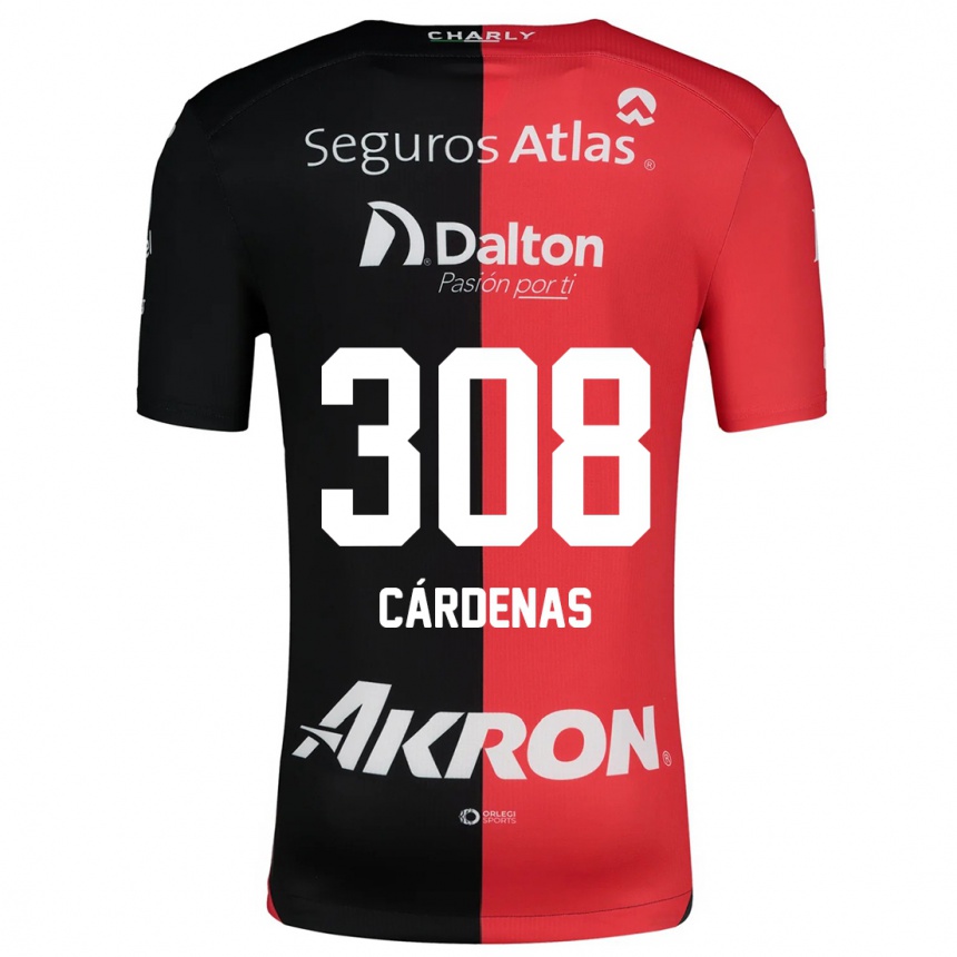 Enfant Football Maillot Rodrigo Cárdenas #308 Rouge Noir Tenues Domicile 2024/25 Canada