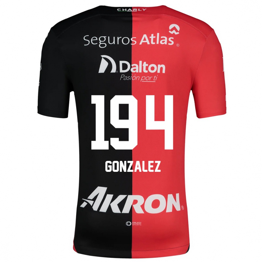 Enfant Football Maillot Andrés González #194 Rouge Noir Tenues Domicile 2024/25 Canada