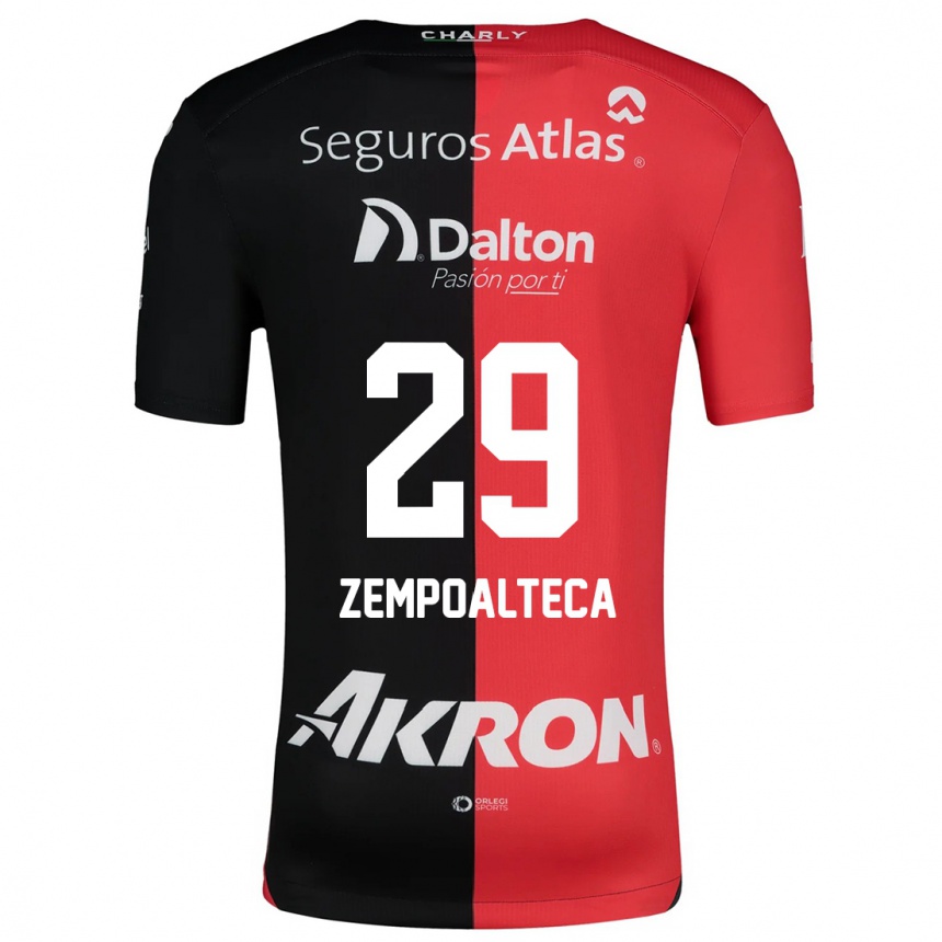 Enfant Football Maillot Karla Zempoalteca #29 Rouge Noir Tenues Domicile 2024/25 Canada