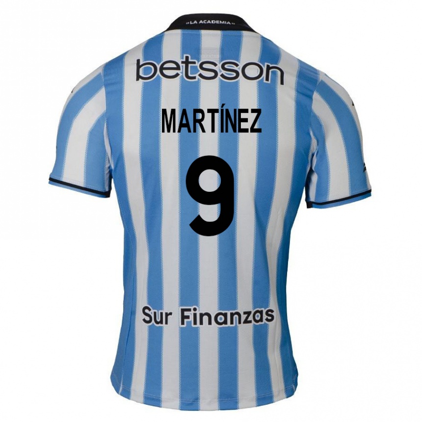 Enfant Football Maillot Adrián Martínez #9 Bleu Blanc Noir Tenues Domicile 2024/25 Canada