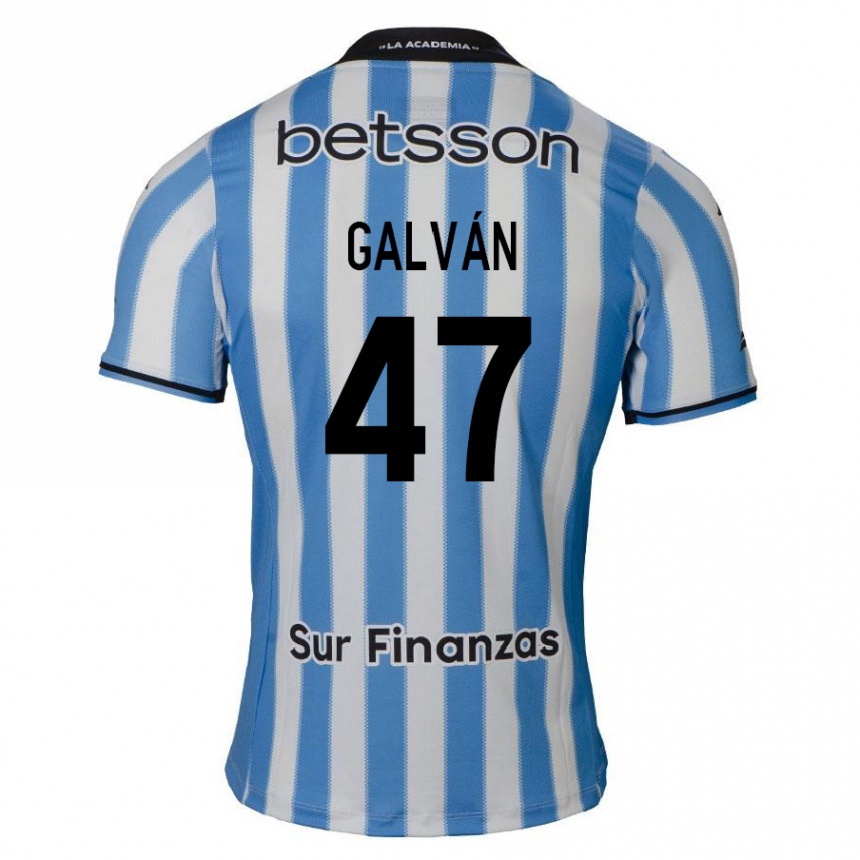 Kids Football Ignacio Galván #47 Blue White Black Home Jersey 2024/25 T-Shirt Canada