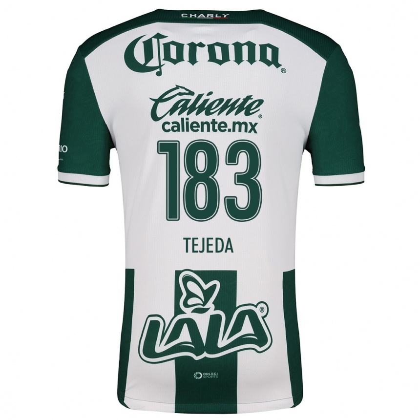 Kids Football Juan Tejeda #183 Green White Home Jersey 2024/25 T-Shirt Canada