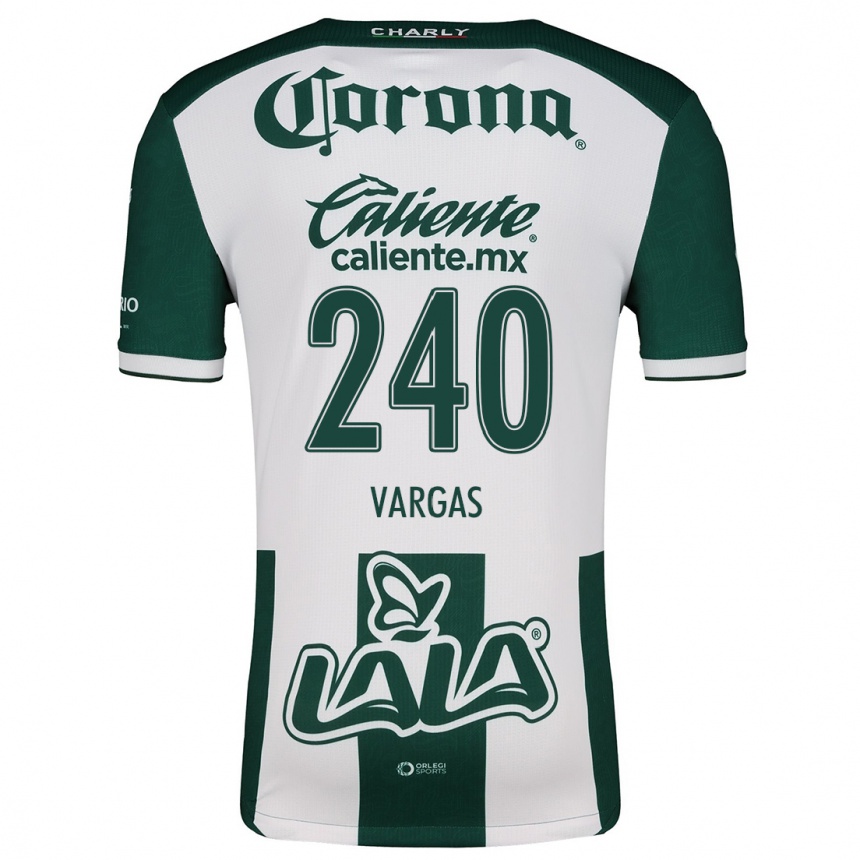 Kids Football Diego Vargas #240 Green White Home Jersey 2024/25 T-Shirt Canada