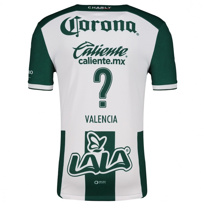 Kids Football Álex Valencia #0 Green White Home Jersey 2024/25 T-Shirt Canada