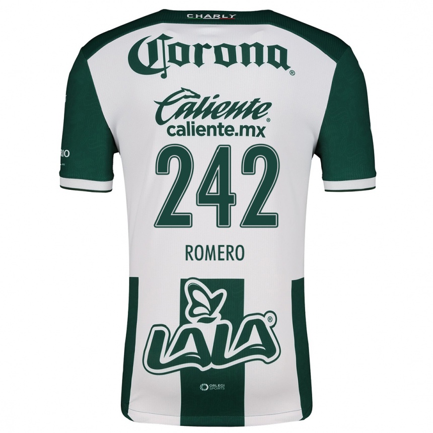 Kids Football Ángel Romero #242 Green White Home Jersey 2024/25 T-Shirt Canada