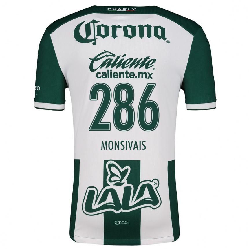 Kids Football Giovani Monsivais #286 Green White Home Jersey 2024/25 T-Shirt Canada