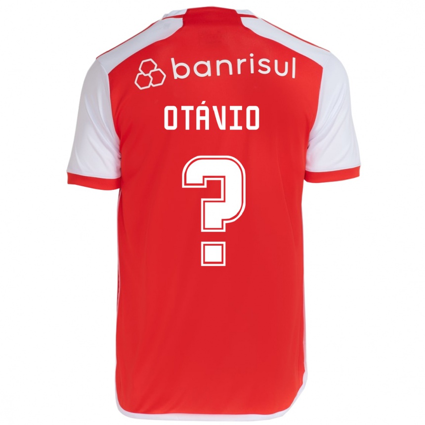 Enfant Football Maillot Luis Otávio #0 Rouge Blanc Tenues Domicile 2024/25 Canada