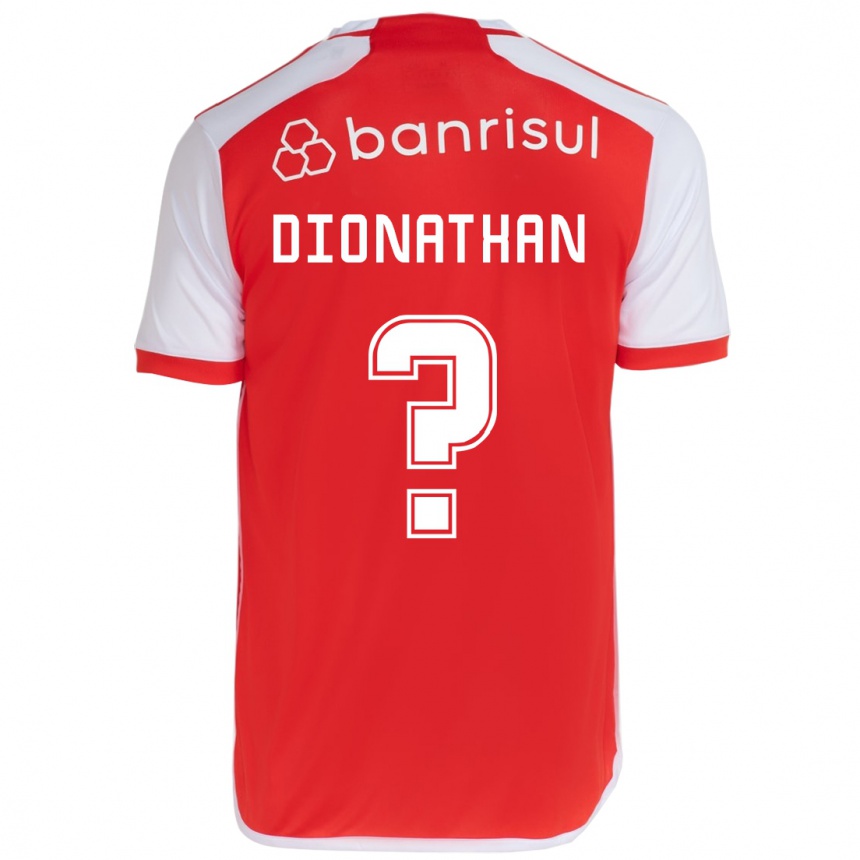 Kids Football Dionathan #0 Red White Home Jersey 2024/25 T-Shirt Canada