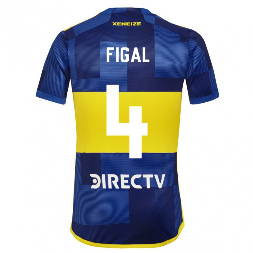 Enfant Football Maillot Nicolas Figal #4 Bleu Jaune Tenues Domicile 2024/25 Canada