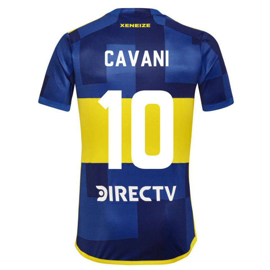 Enfant Football Maillot Edinson Cavani #10 Bleu Jaune Tenues Domicile 2024/25 Canada