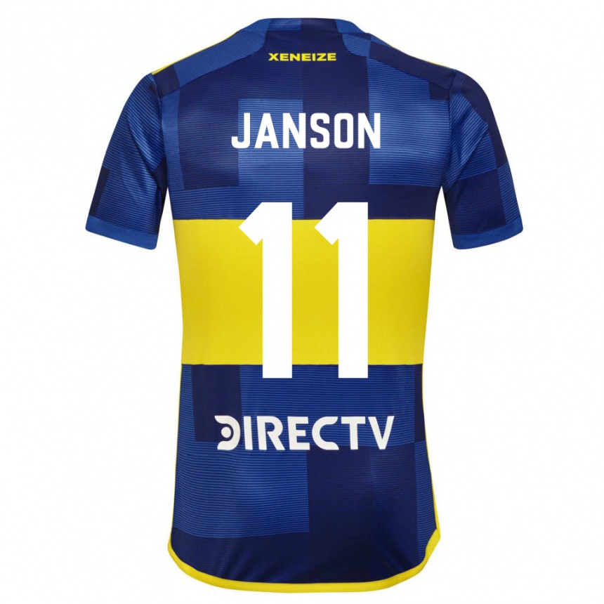 Kids Football Lucas Janson #11 Blue Yellow Home Jersey 2024/25 T-Shirt Canada