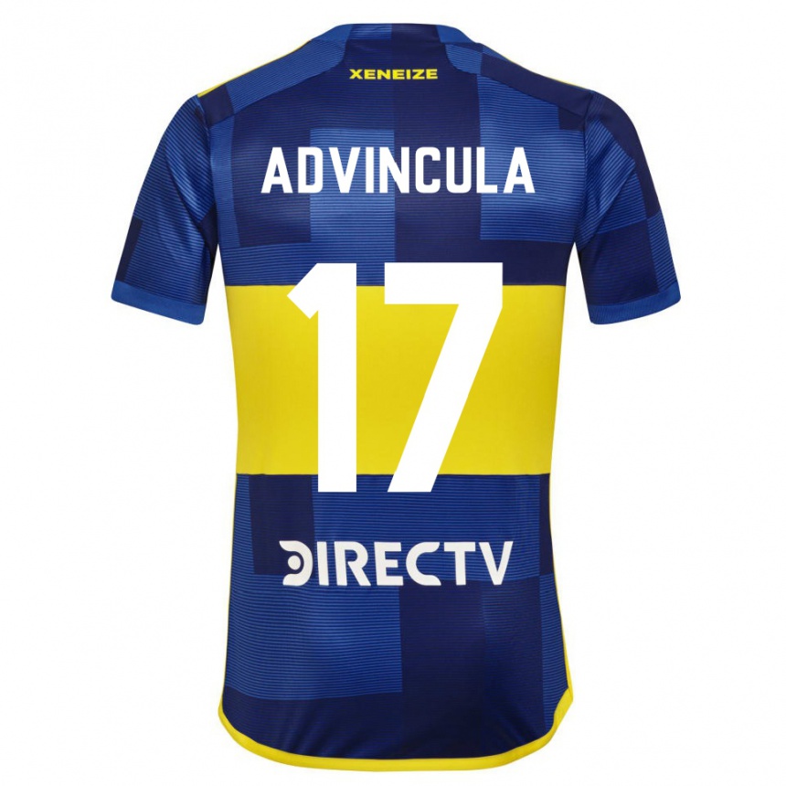 Kids Football Luis Advincula #17 Blue Yellow Home Jersey 2024/25 T-Shirt Canada