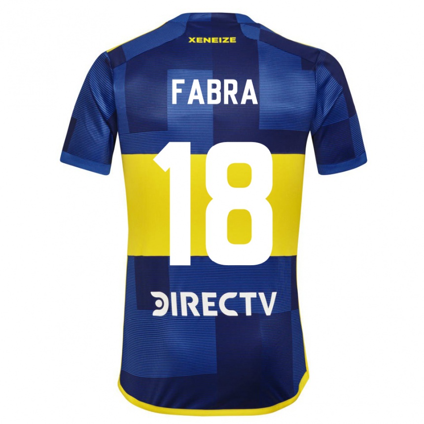 Enfant Football Maillot Frank Fabra #18 Bleu Jaune Tenues Domicile 2024/25 Canada