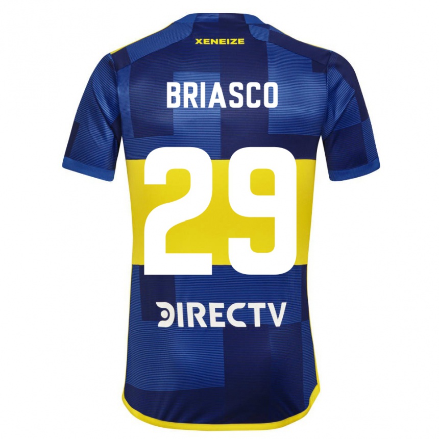 Enfant Football Maillot Norberto Briasco #29 Bleu Jaune Tenues Domicile 2024/25 Canada