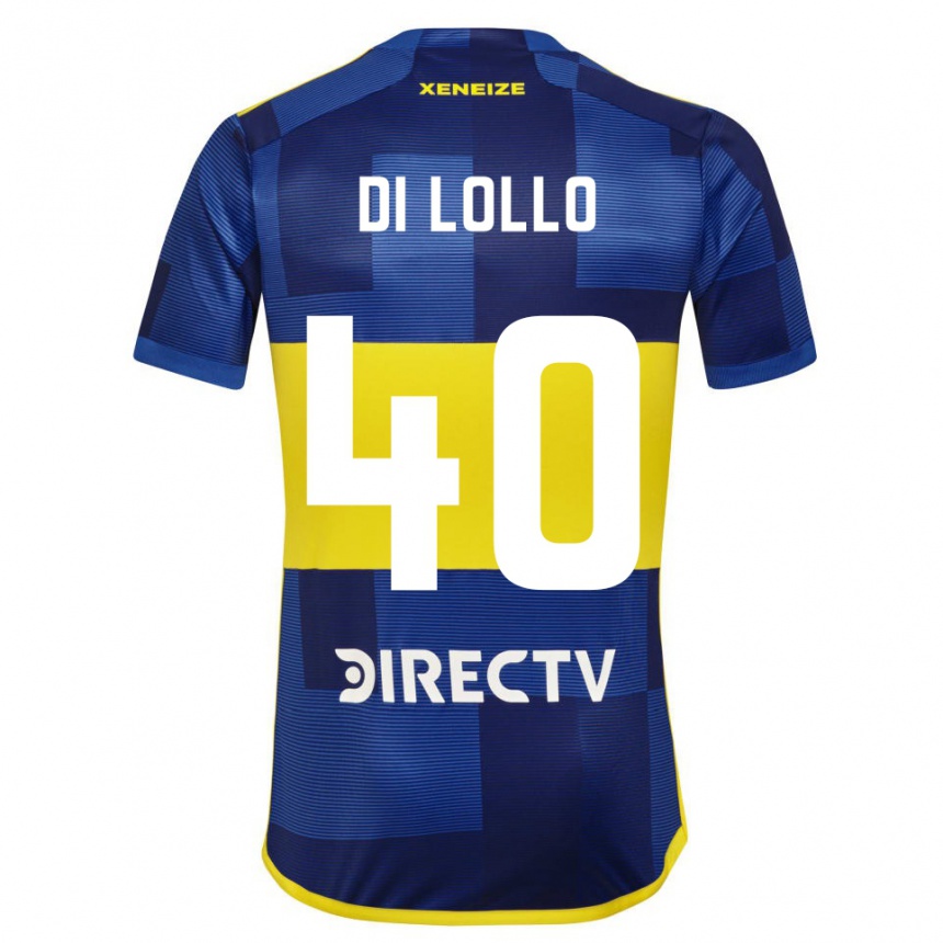 Enfant Football Maillot Lautaro Di Lollo #40 Bleu Jaune Tenues Domicile 2024/25 Canada