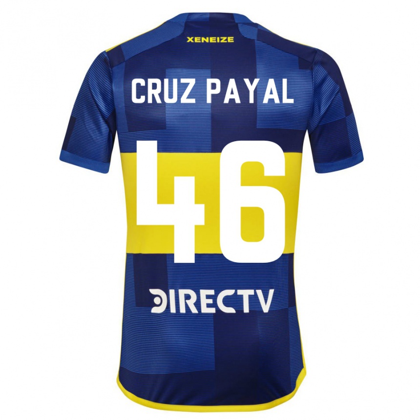 Enfant Football Maillot Juan Cruz Payal #46 Bleu Jaune Tenues Domicile 2024/25 Canada