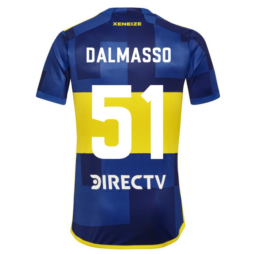 Enfant Football Maillot Santiago Dalmasso #51 Bleu Jaune Tenues Domicile 2024/25 Canada