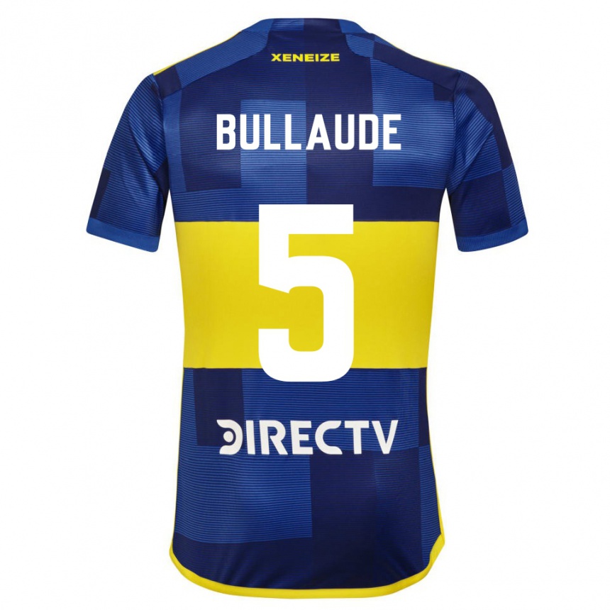 Enfant Football Maillot Ezequiel Bullaude #5 Bleu Jaune Tenues Domicile 2024/25 Canada