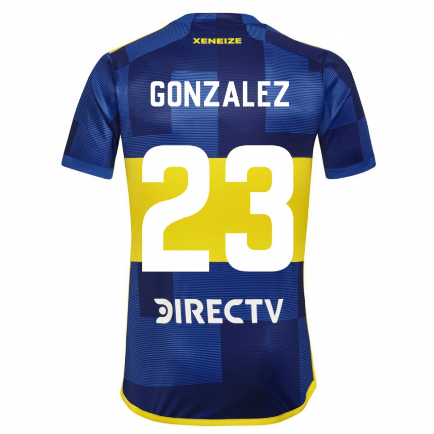 Enfant Football Maillot Diego Gonzalez #23 Bleu Jaune Tenues Domicile 2024/25 Canada