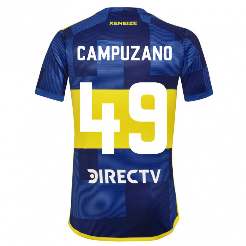 Enfant Football Maillot Jorman Campuzano #49 Bleu Jaune Tenues Domicile 2024/25 Canada