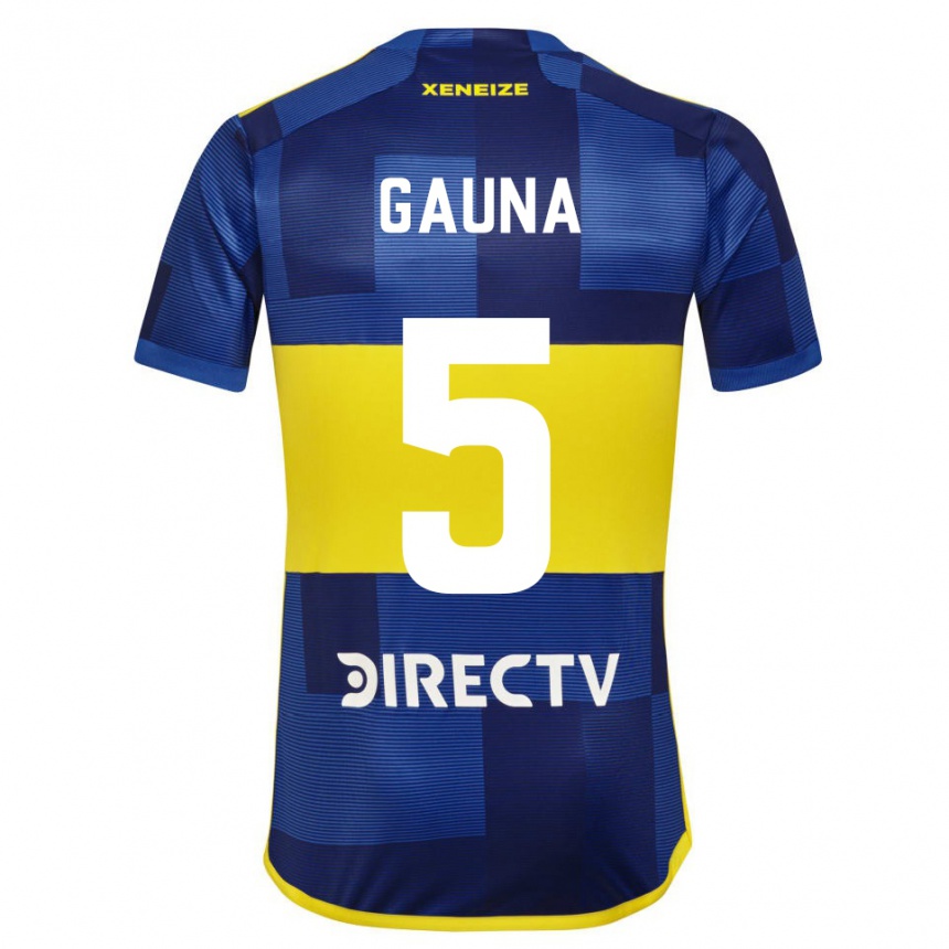 Enfant Football Maillot Santiago Gauna #5 Bleu Jaune Tenues Domicile 2024/25 Canada