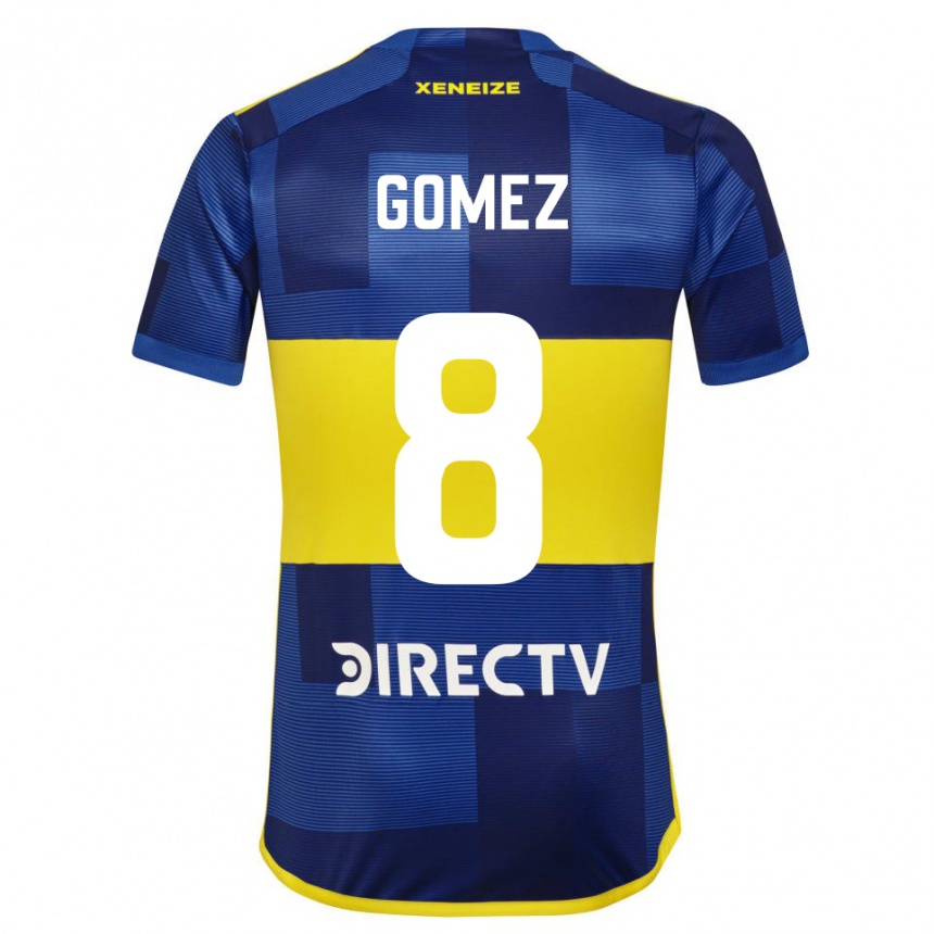 Enfant Football Maillot Camila Gomez Ares #8 Bleu Jaune Tenues Domicile 2024/25 Canada