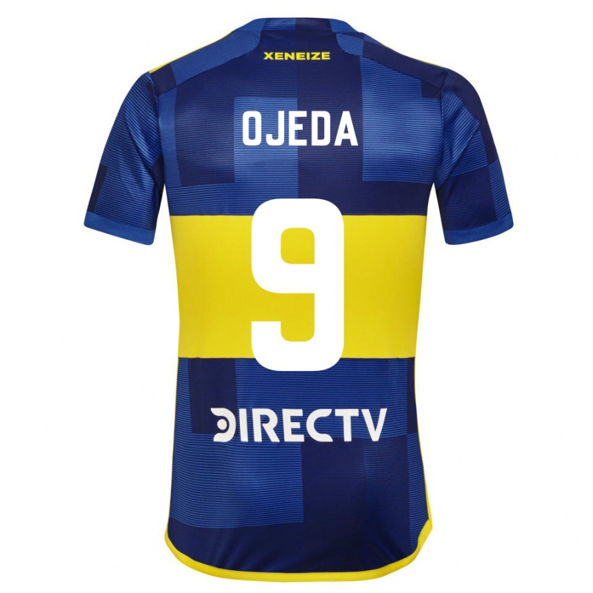 Enfant Football Maillot Andrea Ojeda #9 Bleu Jaune Tenues Domicile 2024/25 Canada