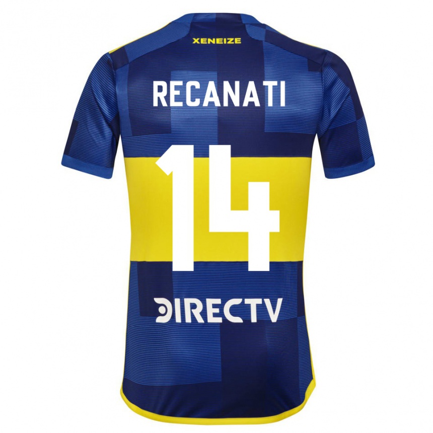 Enfant Football Maillot Bianca Recanati #14 Bleu Jaune Tenues Domicile 2024/25 Canada