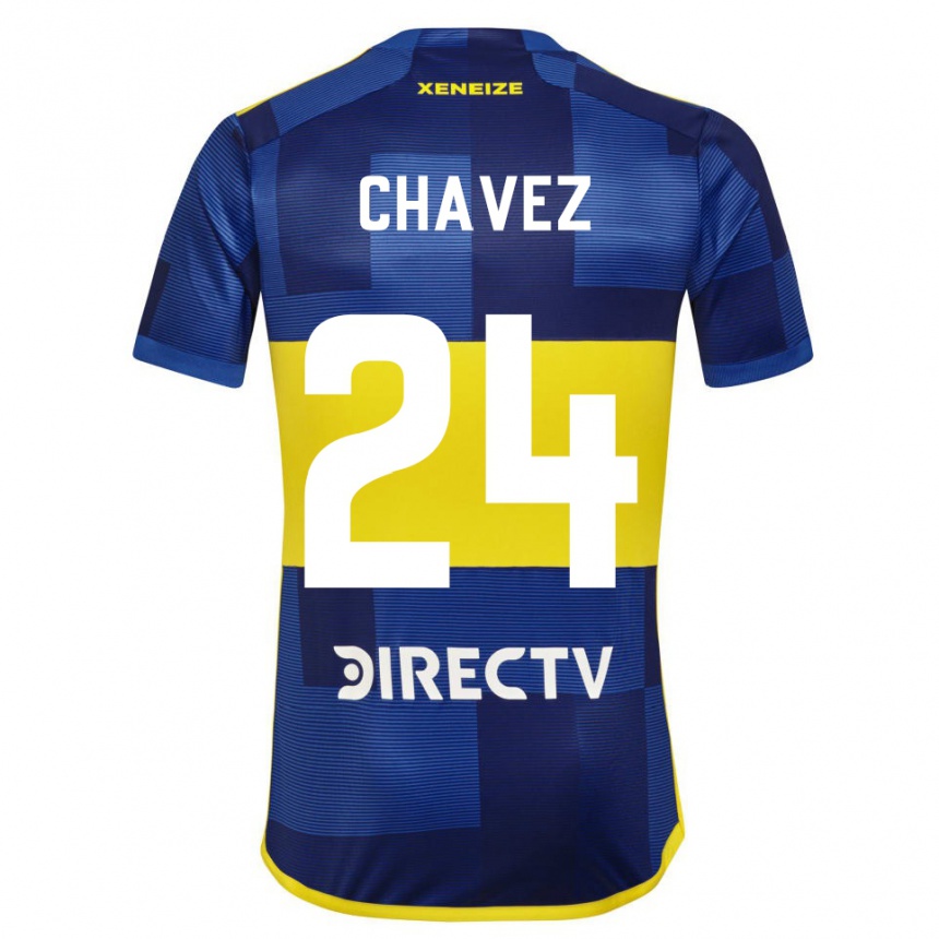 Kids Football Gabriela Chavez #24 Blue Yellow Home Jersey 2024/25 T-Shirt Canada