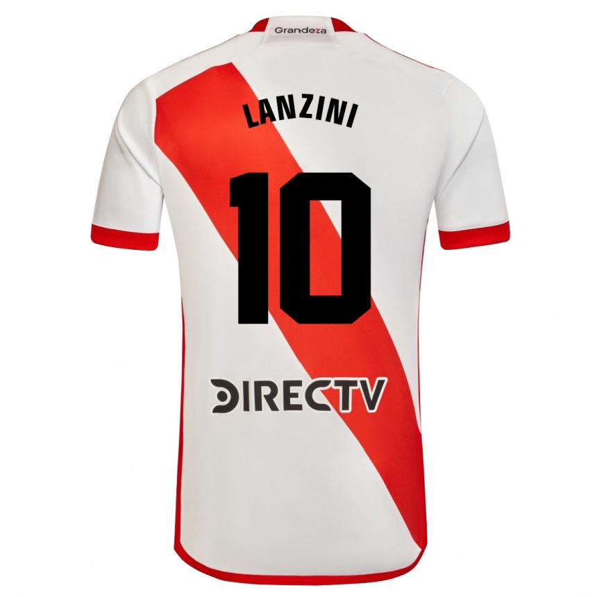 Kids Football Manuel Lanzini #10 White Red Home Jersey 2024/25 T-Shirt Canada